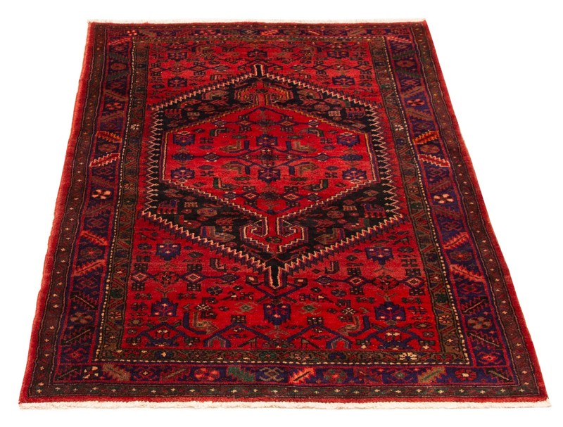 Vintage Hand-Knotted Area Rug 4'5" x 6'5" Traditional Oriental Wool Carpet gallery