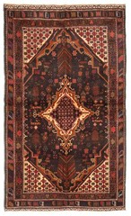 Vintage Traditional Hand-Knotted Area Rug 3’11” x 6’8″ Oriental Wool Carpet
