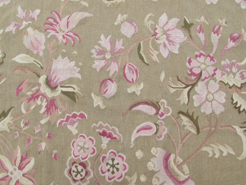 Vintage Hand Made French Design Wool Green Large Original Aubusson 366X264cm gallery