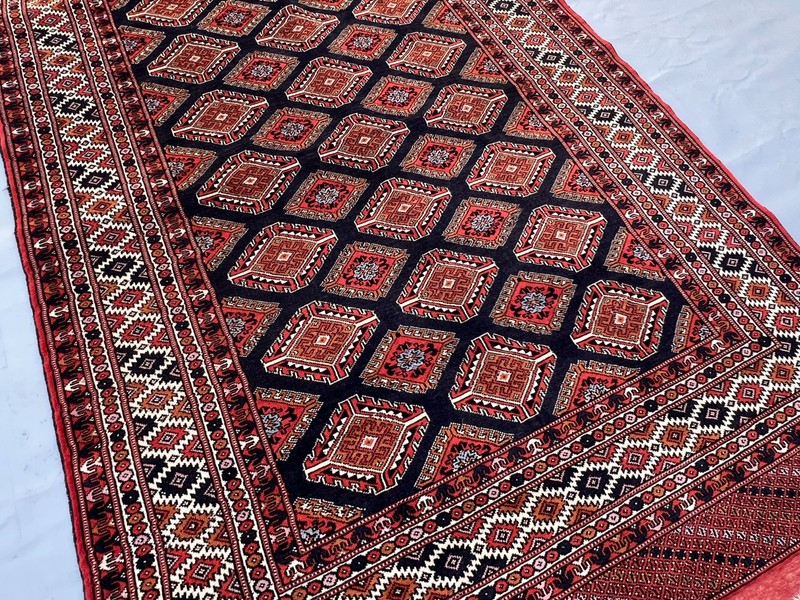7 X 4'5 Stunning Natural Vegetable Dye Geometric Pattern Zahir Shahi Afghan Rug gallery
