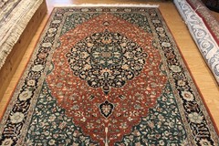 LIMITED OFFER ON 9′ X 6′ Handmade HAND KNOTTED Traditional Wool rug ONLY ONE