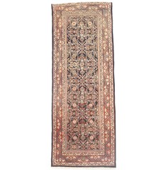 4X10 ft Hand-Knotted Allover Floral Design Oriental Runner Rug Kitchen Carpet