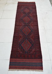 2’1 x 7’6 ft Handmade afghan tribal mushvani wool runner rug, hallway runner rug