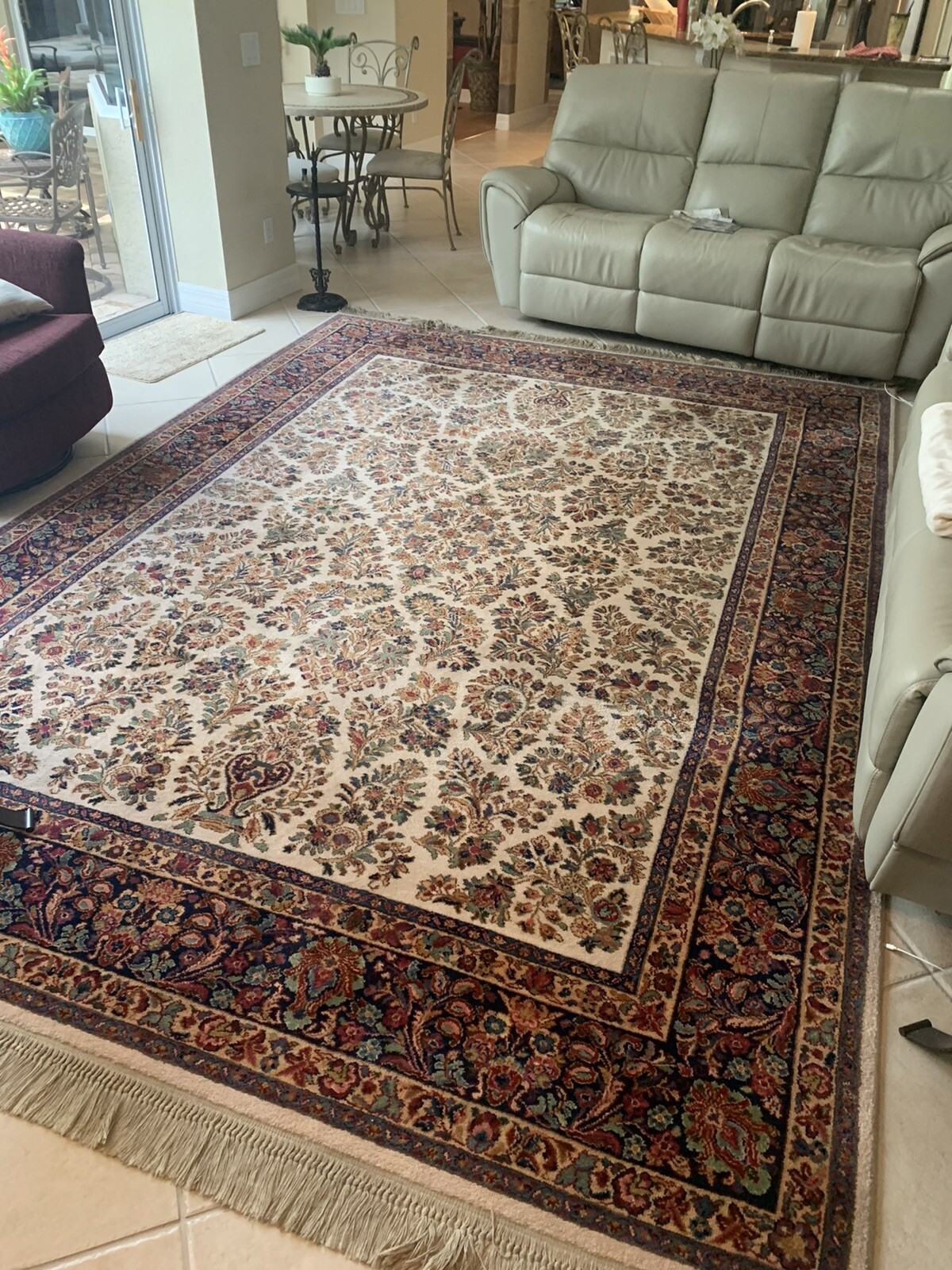 Large Karastan Saroukk Rug #785 Original 700 Series 8.8 x 15 ft Red Wool Rug gallery