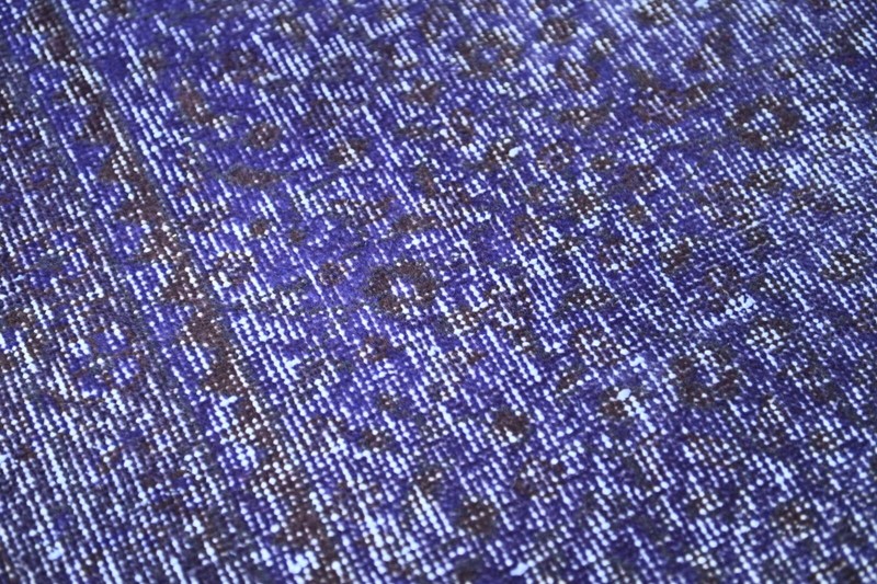 Vintage Turkish Runner Rug 2x6ft Wool Anatolian Handmade Hallway Oushak PURPLE gallery