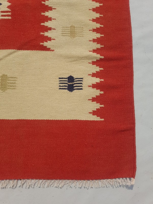 Vintage Traditional Handcrafted Turkish Kilim Rug for Home Décor 177x117 cm gallery