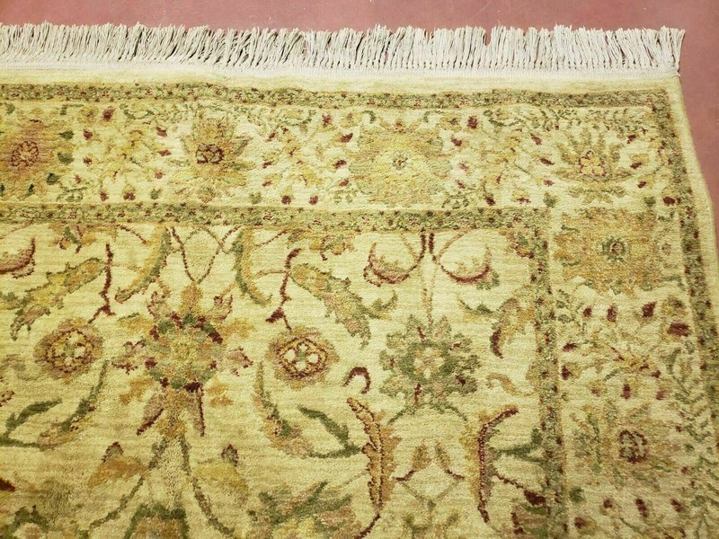 Belgium Power Loomed Rug 5x7, Vintage Oriental Wool Carpet, Beige gallery