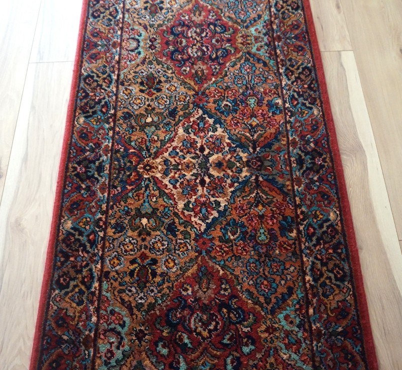 KARASTAN RUG RUNNER MULTICOLOR PANEL KIRMAN #700/717 2'6"x12' gallery