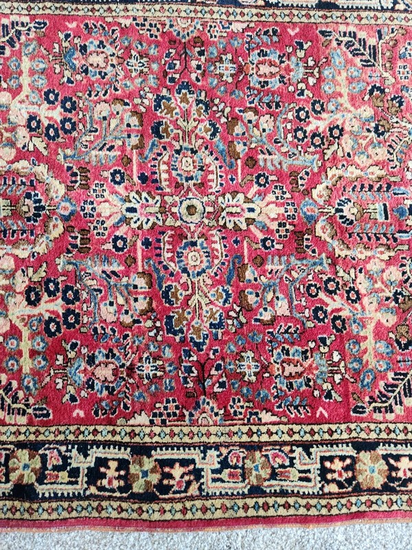 1920s Red Sarouk Rug 40' X 57" gallery