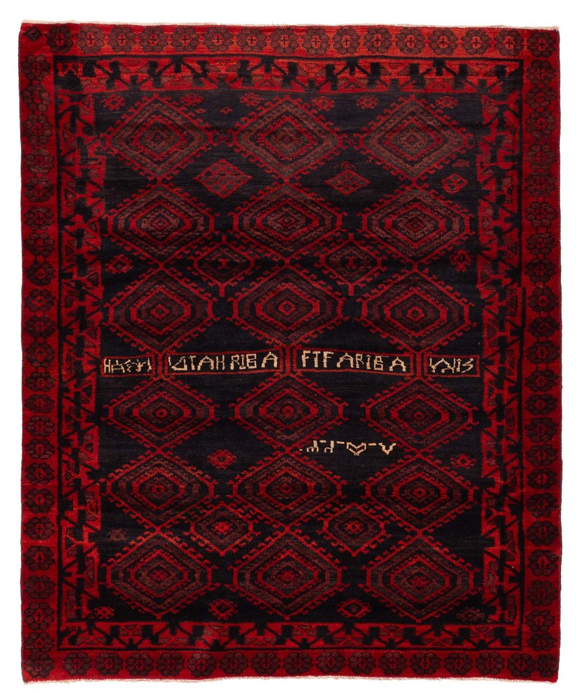 Vintage Hand-Knotted Carpet 6'7" x 7'10" Traditional Oriental Wool Area Rug