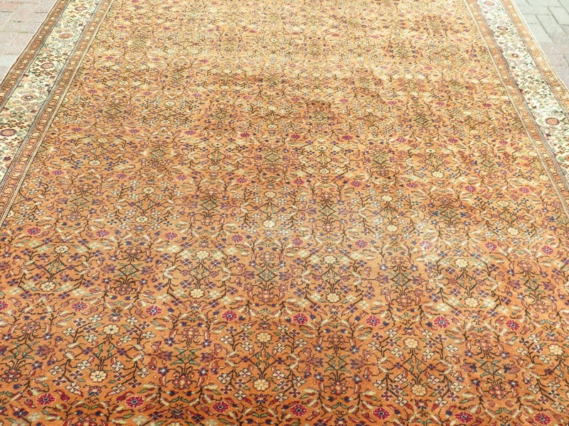 Turkish Rug, Area Rugs 8x12, Handmade Floor Carpet, Keseria Wool Rug 100"X139" gallery