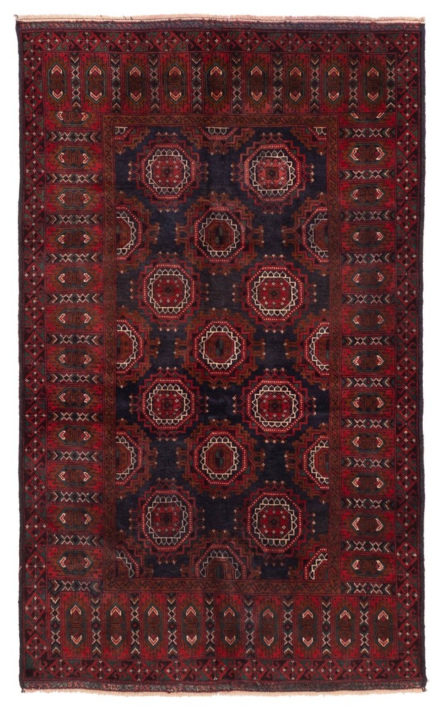 Traditional Vintage Hand-Knotted Area Rug 4'0" x 6'9" Oriental Wool Carpet