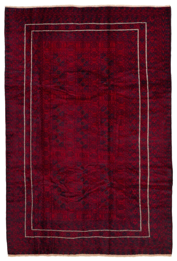 Vintage Traditional Hand-Knotted Area Rug 6'9" x 10'0" Oriental Wool Carpet