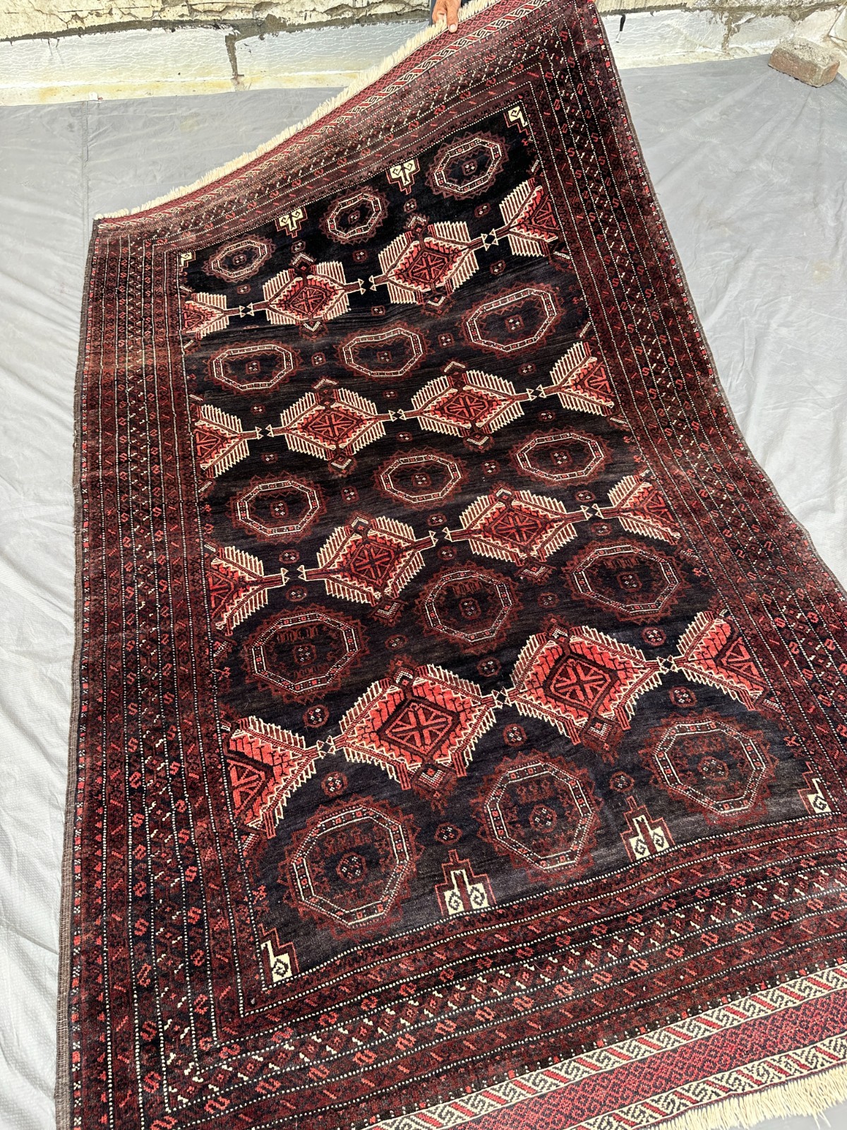 COLLECTORS' ITEM Semi Antique Beautiful Natural Vegetable Dye Sarouq Maldari Rug gallery