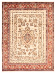 Vintage Hand-Knotted Area Rug 9’10” x 13’1″ Traditional Wool Carpet
