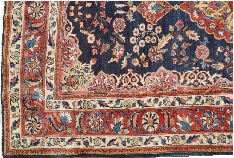 An Antique Sensational Genuine Sarouk Rug gallery