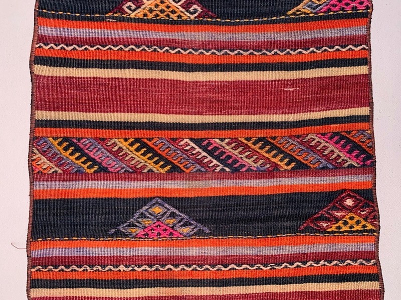 Old Turkish narrow Kilim Runner 318x50 cm shabby chic, vintage kelim gallery