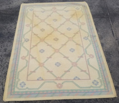 Vintage Traditional Handmade Beautiful Floral Kilim Floor Rug Carpet 166×117 cm