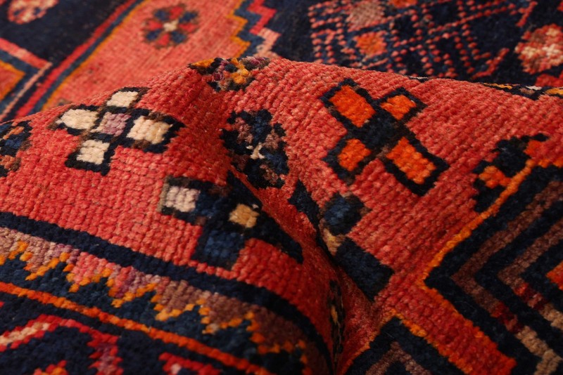 Vintage Hand-Knotted Carpet 4'0" x 6'10" Traditional Oriental Wool Area Rug gallery