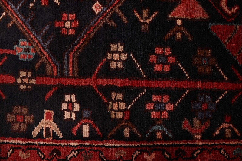 Vintage Hand-knotted Runner Rug 3'7" x 9'3" Traditional Oriental Wool Carpet gallery