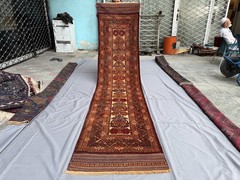 Fine Handmade Afghan Runner Rug 3×12 ft Antique Persian Style Tribal Hallway Rug
