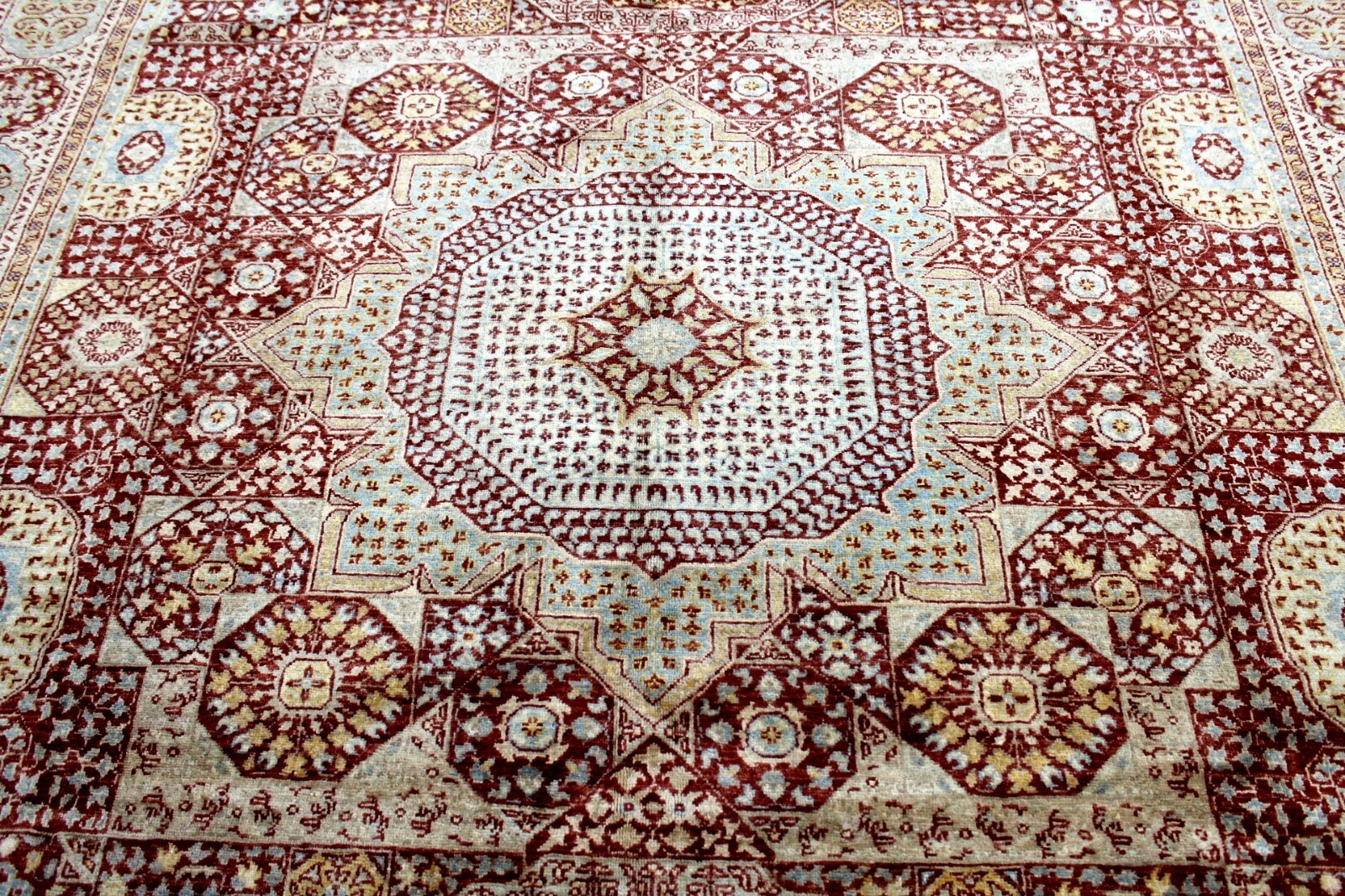 9X12 MASTERPIECE MINT HAND KNOTTED VEGETABLE DYE WOOL RARE MAMLUKE PAKISTANI RUG gallery