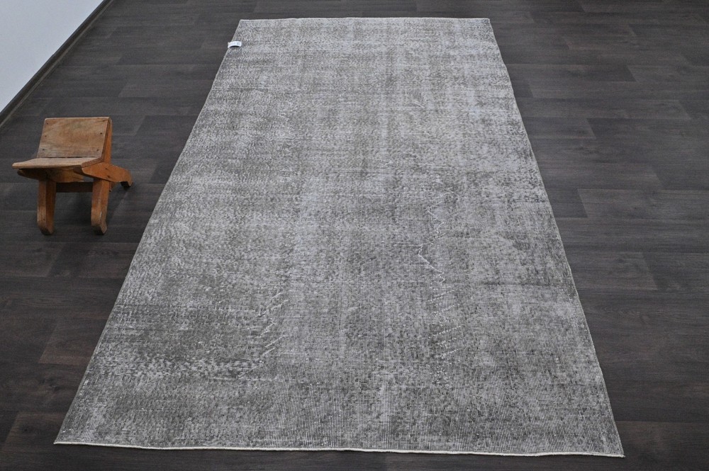 Oushak Turkish Vintage Rug 5x8 Kilim Rug Anatolian Handmade Boho Decor GRAY
