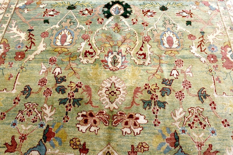 9X12 INCREDIBLE HAND KNOTTED ANTIQUE REPRODUCTION HERIZ SERAPI WOOL TURKISH RUG gallery