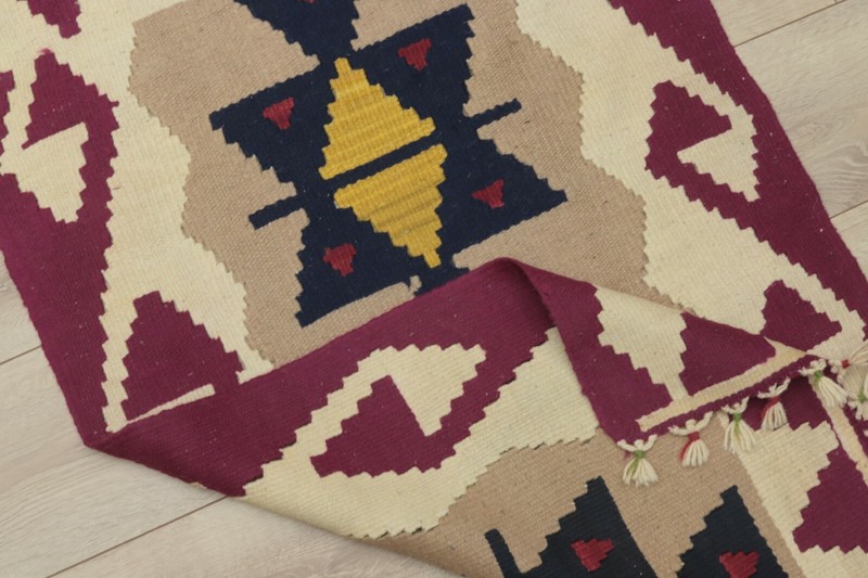 Traditional Vintage Handwoven Kilim Rug Tribal Ethnic Cappadocia Carpet 2x4 ft gallery