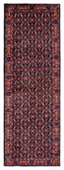 Vintage Hand-knotted Runner Rug 3’4″ x 9’5″ Traditional Oriental Wool Carpet