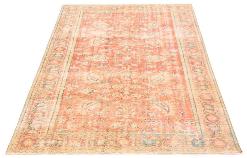 Vintage Traditional Hand-Knotted Area Rug 6'3" x 9'7" Oriental Wool Carpet gallery