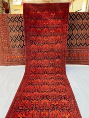 400 X 65 CM COLLECTORS’ ITEM Antique Natural Vegetable Dye Marchak Turkoman Rug
