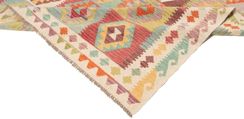 Dicarpet Afghan Kilim 296x249 cm Handwoven Wool Oriental Rug Carpet gallery