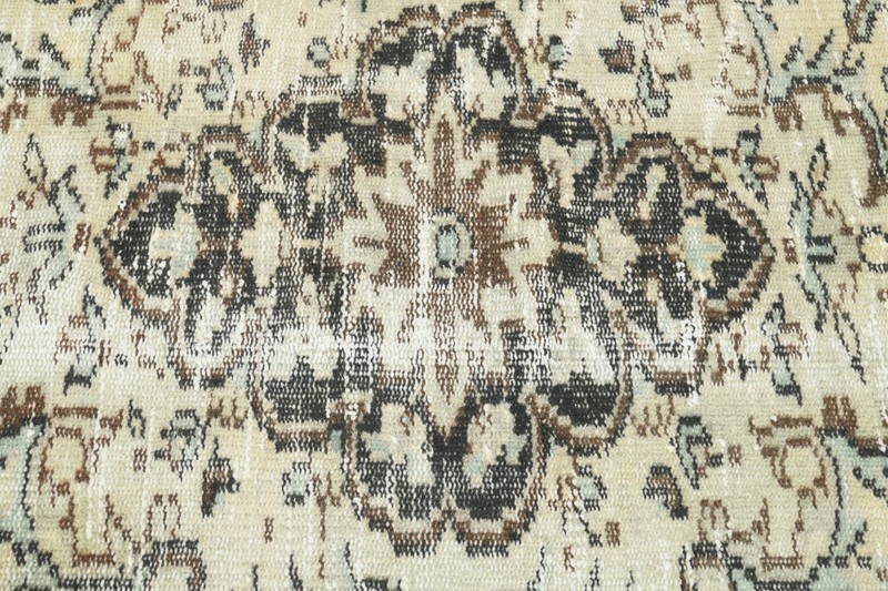 3x10 Turkish Antique Runner Rug Anatolian Hand-Knotted Vintage Oushak Carpet,113 gallery