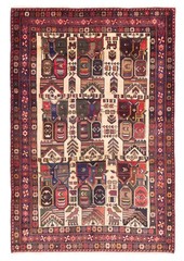 Vintage Cream Traditional 4’8″ x 7’1″ Hand-Knotted Oriental Wool Area Rug