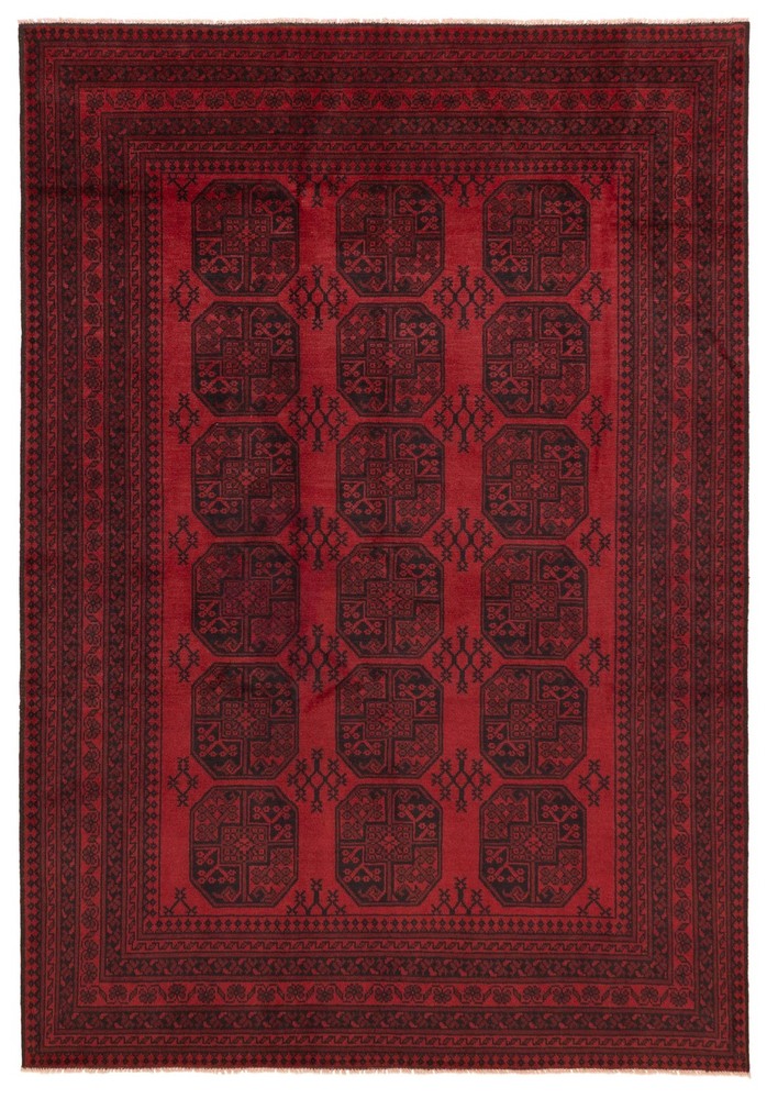 Traditional Vintage Hand-Knotted Oriental Carpet 6'8" x 9'5" Wool Area Rug