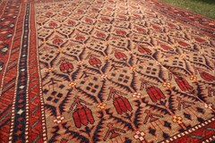 COLLECTORS’ ITEM Vintage Kerki Natural Vegetable Dye Ersari Turkoman Ensi Carpet