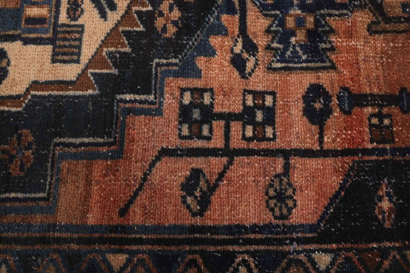 3'6" x 9'9" Vintage Hand-knotted Runner Rug Traditional Oriental Wool Carpet gallery