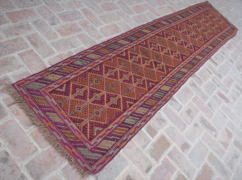 2x12 Ft Handmade Vintage Afghan Moshvani Hallway Runner Persian Wool Tribal Rug gallery