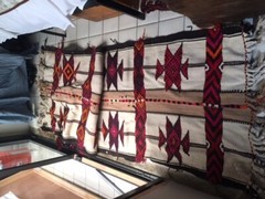 Rug, tent band, Saudi Arabian Bedouin wool runner