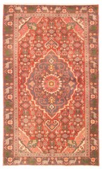 Vintage Hand-Knotted Area Rug 3’9″ x 6’5″ Traditional Wool Carpet