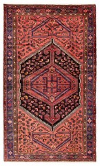 Vintage Hand-Knotted Area Rug 4’5″ x 7’10” Traditional Oriental Wool Carpet