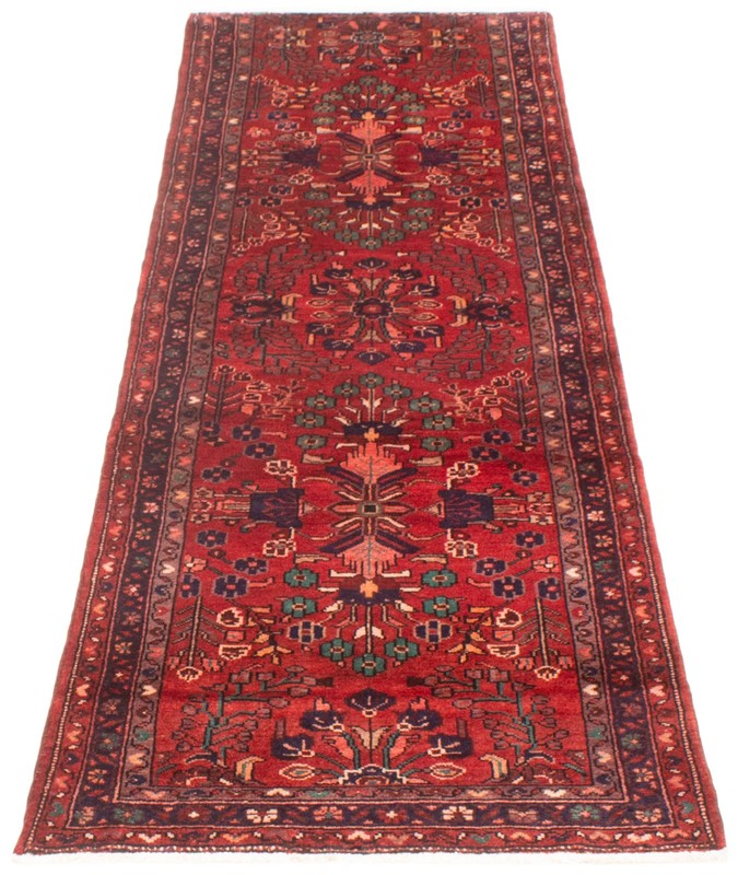 3'3" x 9'10" Vintage Hand-knotted Runner Rug Traditional Oriental Wool Carpet gallery