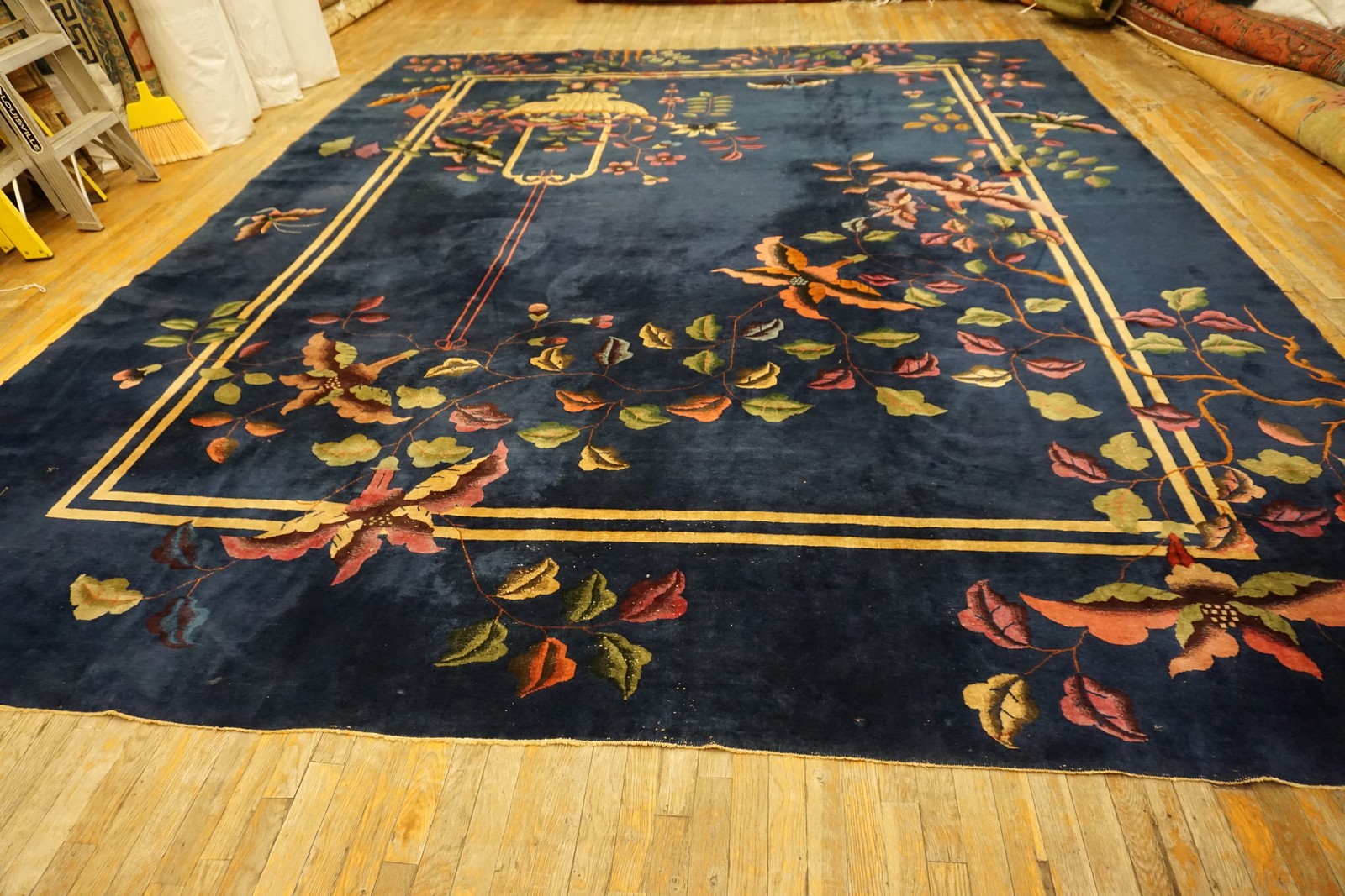 10X14 Antique Chinese Art Deco Wool Area Rug 1925 gallery