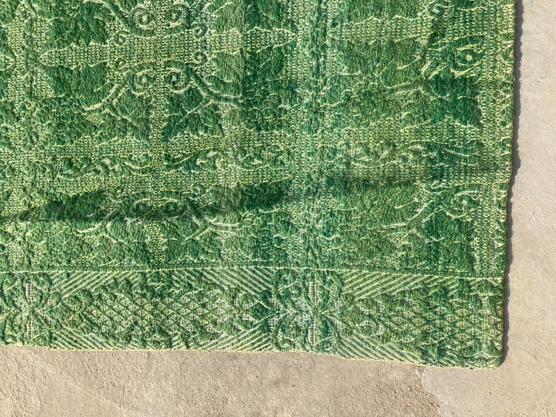 Vintage Handmade Geometric Floral Traditional Wool Area Rug 205x167 cm gallery