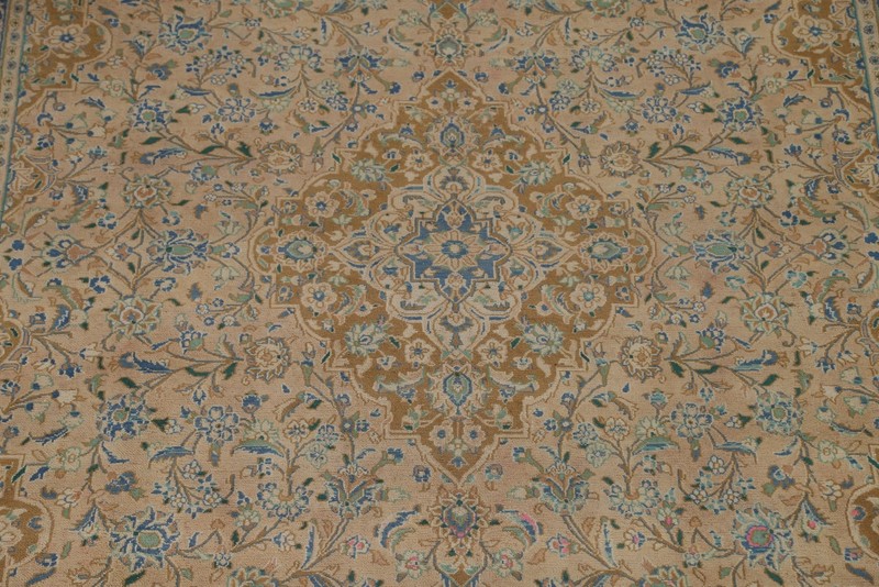Vintage Peach/ Golden Palm Traditional Hand-made Living Room Area Rug 10x13 gallery