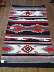 Handwoven Southwest Design Acrylic Rug; 4’x6′