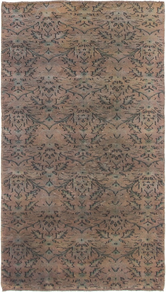 Vintage 3'8" x 6'7" Traditional Hand Knotted Vegetable Dye Wool Area Rug