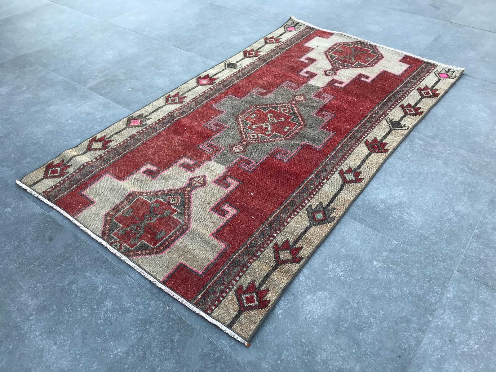 Handmade Rug Turkish Area Rug Vintage Rug Oushak Rug Antique Rug Bohemian Rug gallery