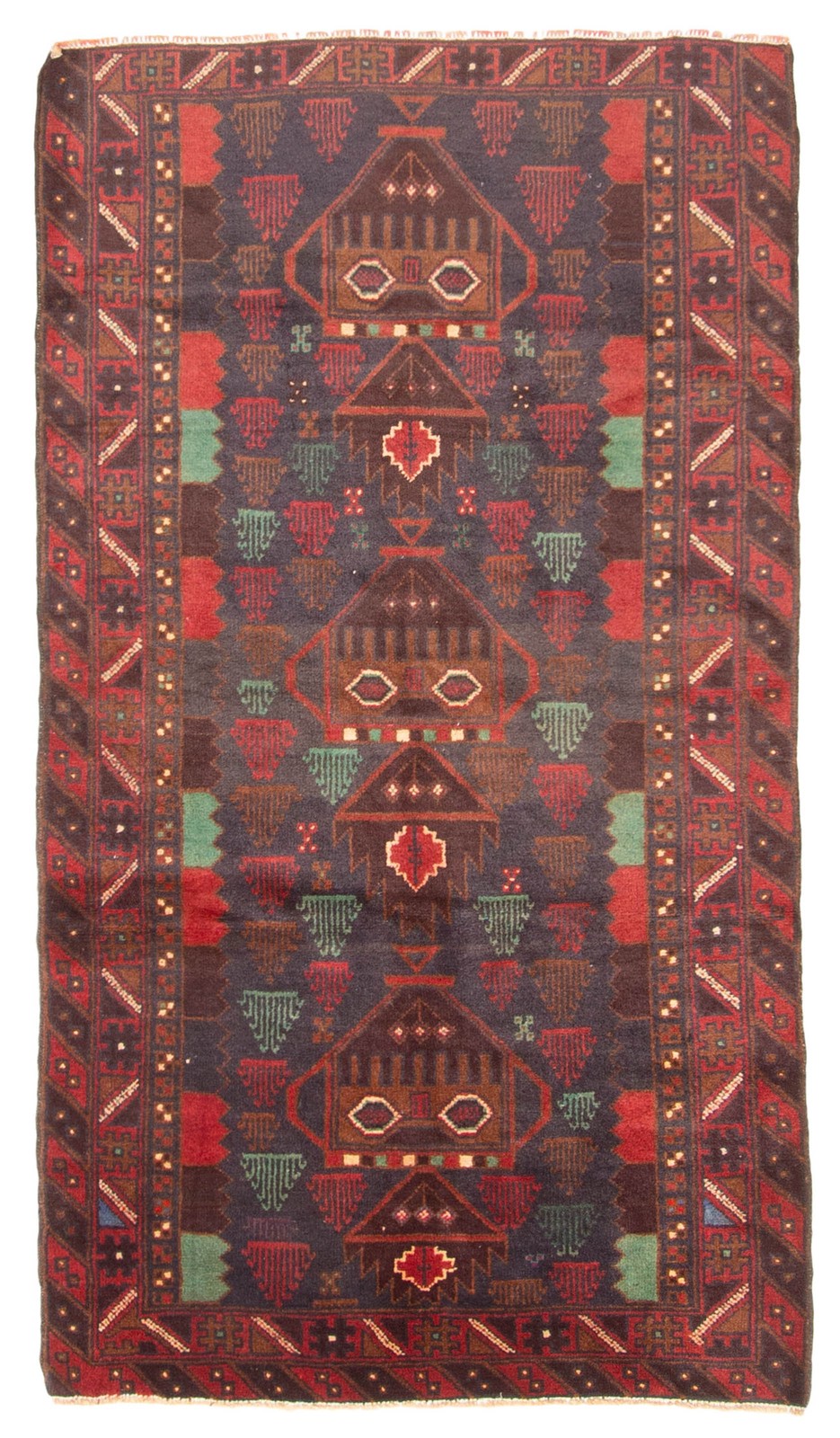 Vintage Traditional Hand-Knotted Area Rug 3'6" x 6'5" Oriental Wool Carpet gallery